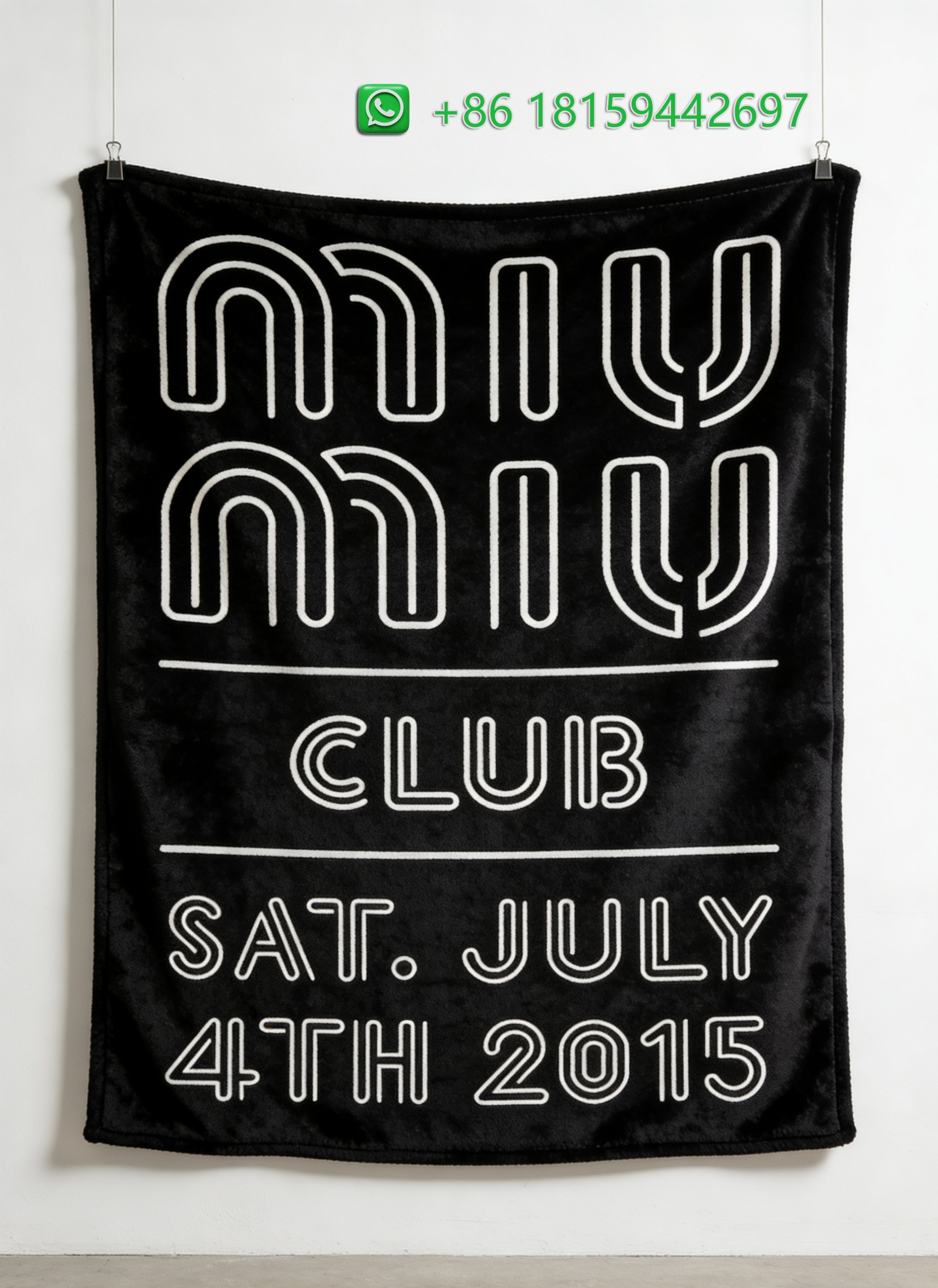 Miumiu Throw Blankets